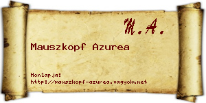 Mauszkopf Azurea névjegykártya